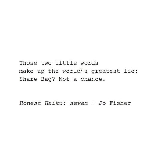 Honest Haiku - seven - jo fisher writes