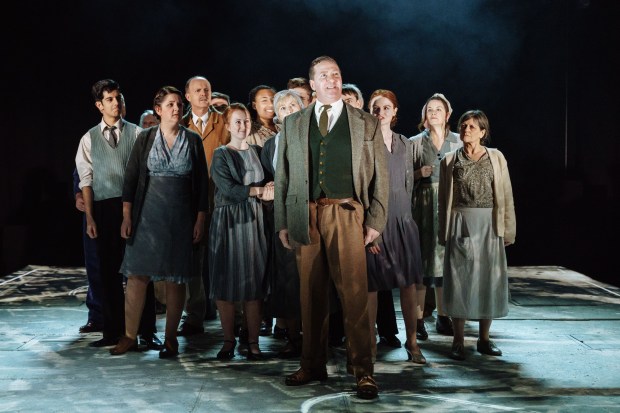 The Shadow Factory, Fred Dimmock (David Birrell) with the Commun