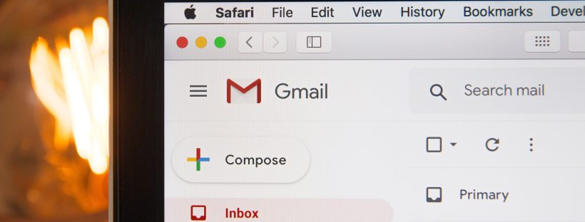 A close up of a Gmail inbox